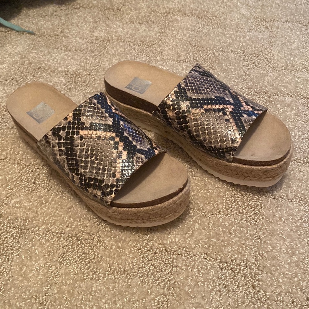 Dolce Vita snake skin espadrilles